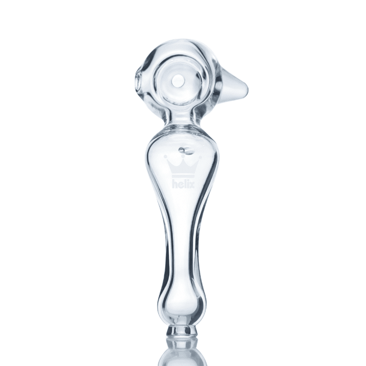 Helix Glass Solo Spoon Pipe (White)
