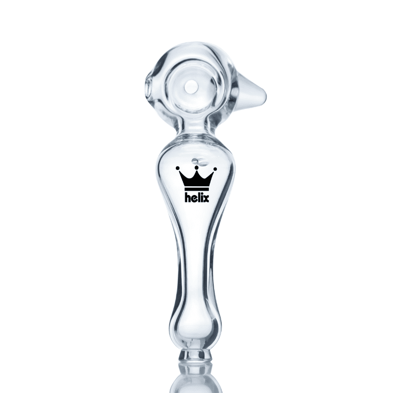 Helix Glass Solo Spoon Pipe (Black)