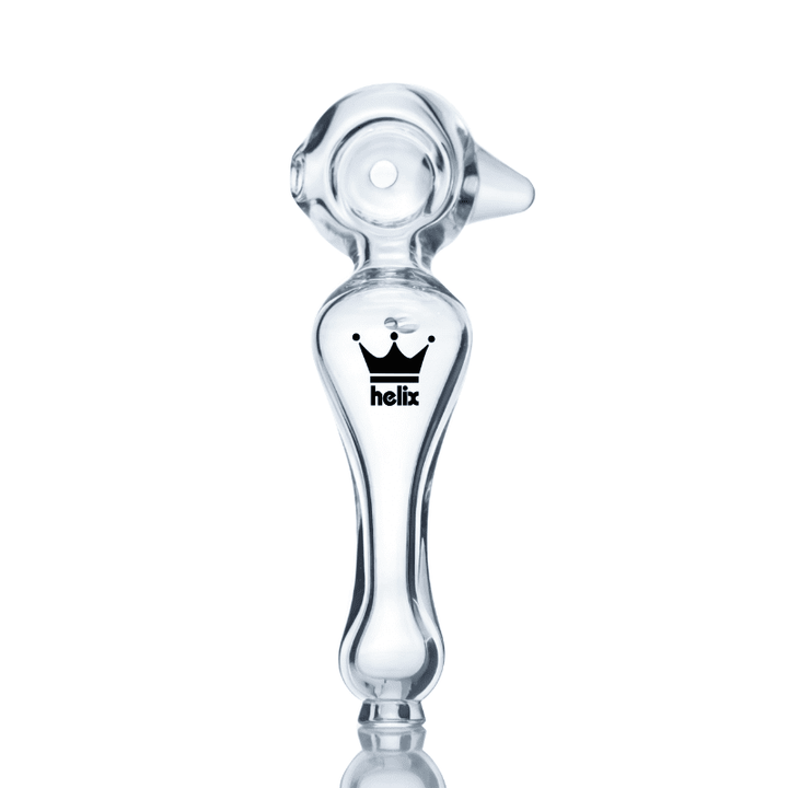 Helix Glass Solo Spoon Pipe (Black)