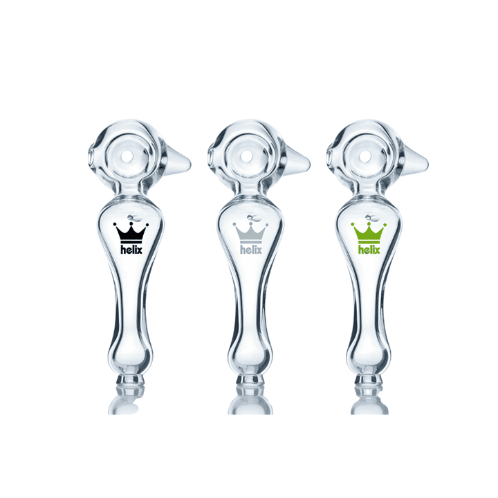 Helix Glass Solo Spoon Pipe (Black)