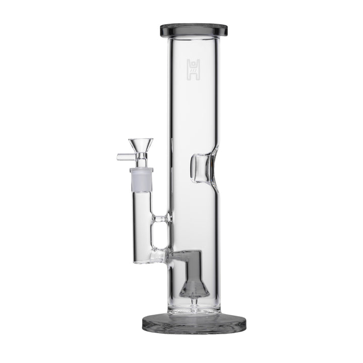 Human Grade 12" Straight Tube Water Pipe (Black Accents)