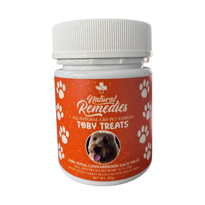 “Toby Treats” Pet Edibles - 25mg Per Treat (20mg CBD + 5mg CBN)