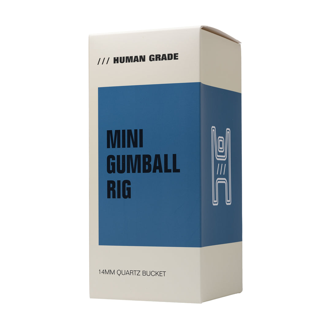 Human Grade 10" Mini Gumball Dab Rig (Blue)