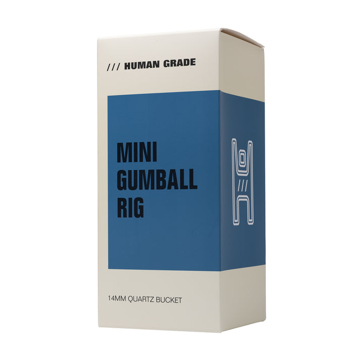 Human Grade 10" Mini Gumball Dab Rig (Blue)