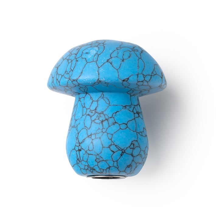 Blue Turquoise Gemstone Mushroom Pipe