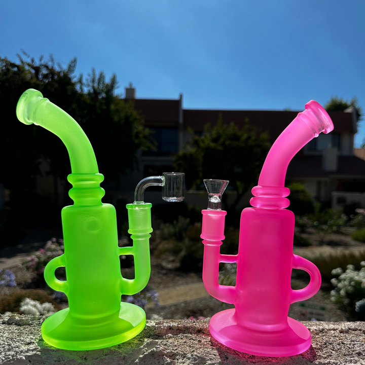 'Wicked' Bong Bundle (Pink & Green)