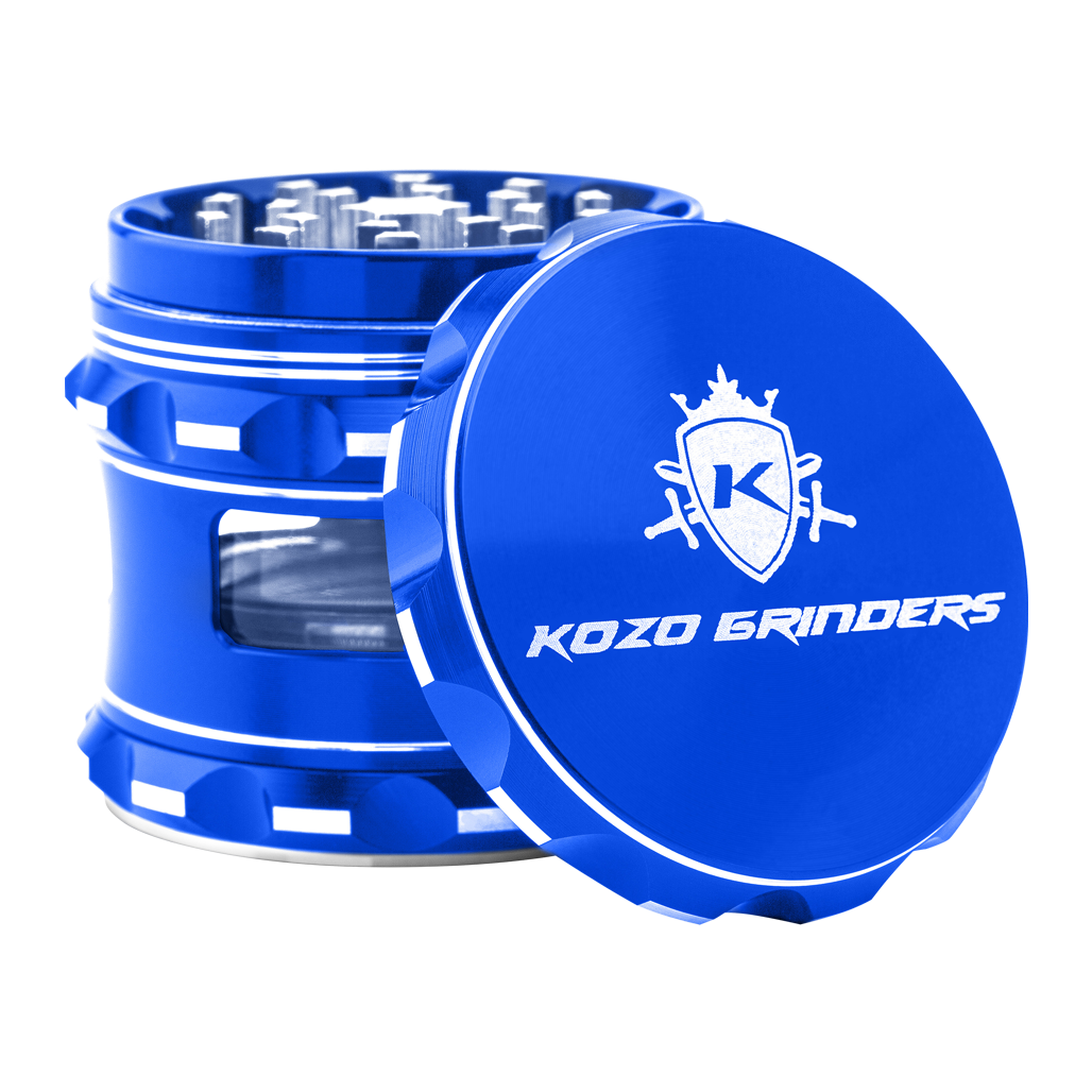 Kozo Grinder with Window 2.5" (Blue)