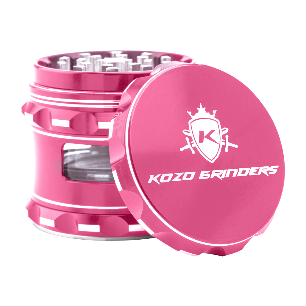 Kozo Grinder with Window 2.5" (Pink)