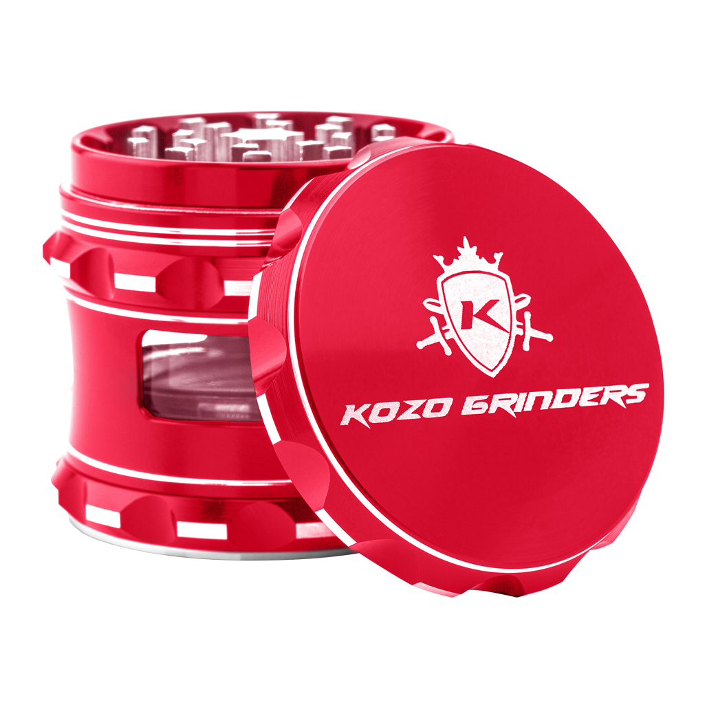 Kozo Grinder with Window 2.5" (Red)