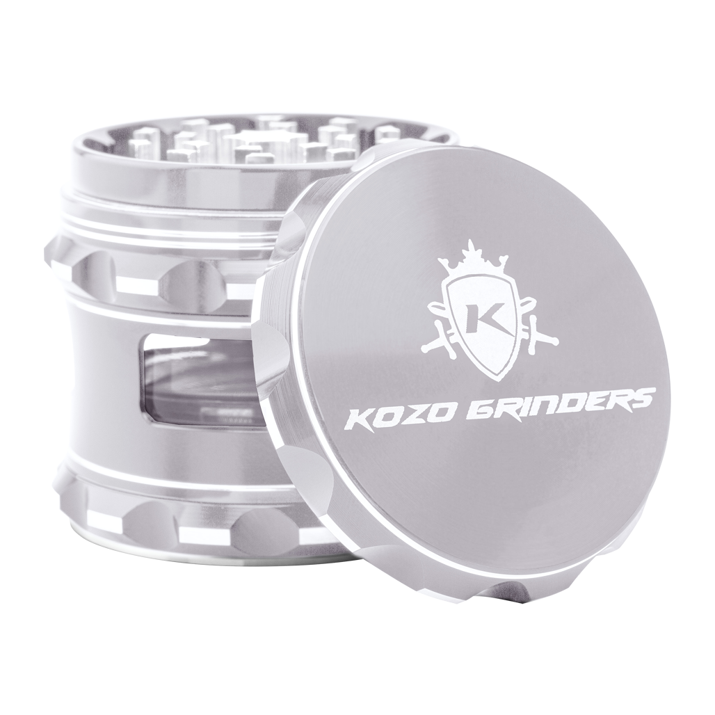Kozo Grinder with Window 2.5" (Silver)