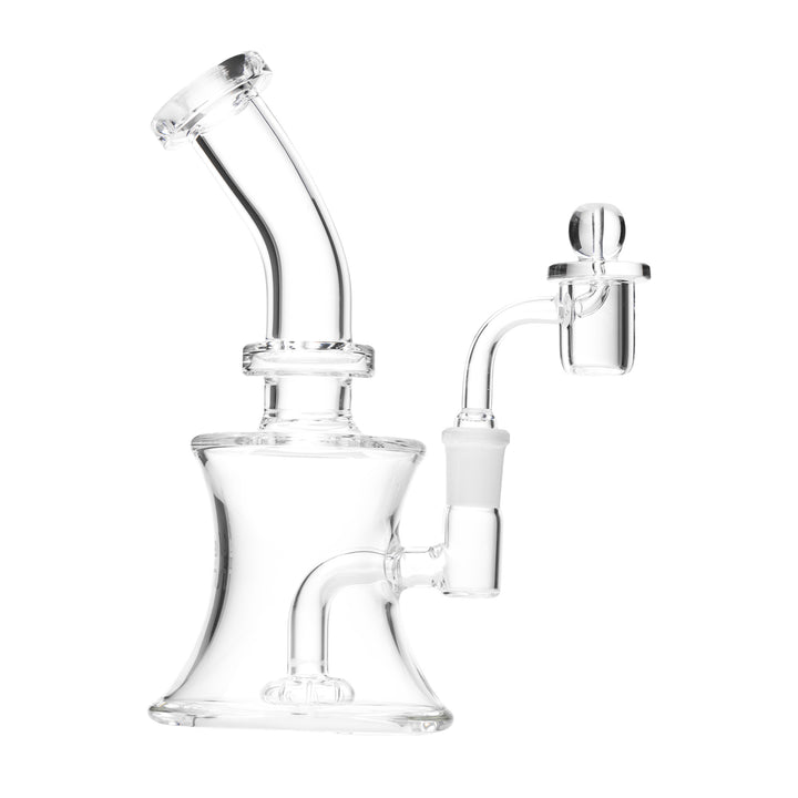 Human Grade 8" Oil Can Dab Rig (Clear)