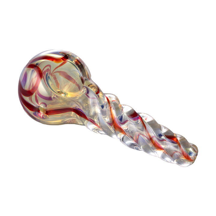 Human Grade Twist Spoon Hand Pipe (Red)