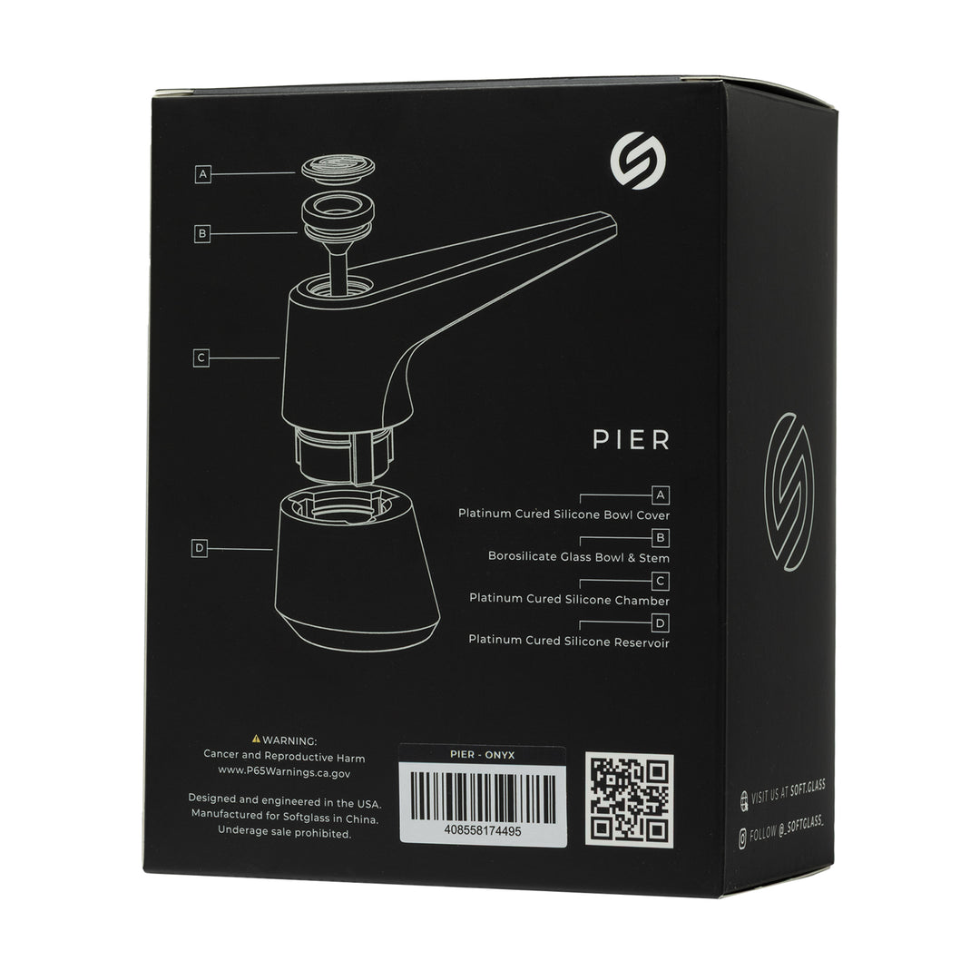 Softglass Pier Bubbler (Rose)