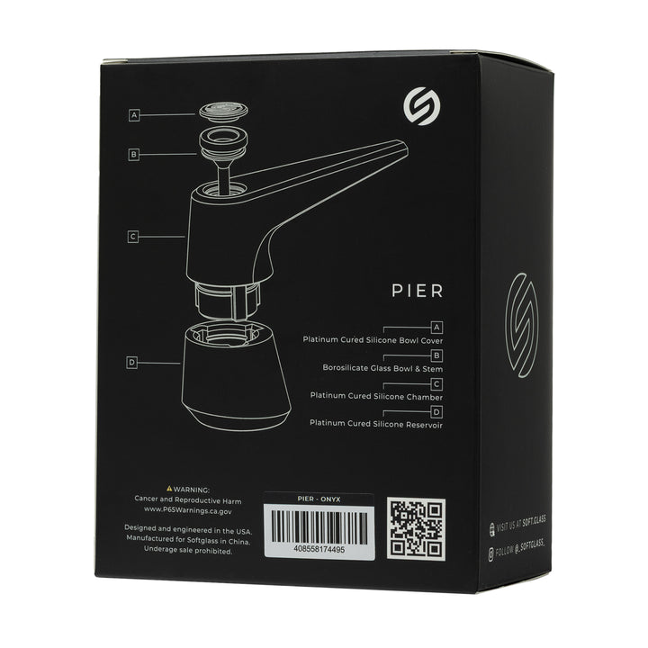 Softglass Pier Bubbler (Rose)