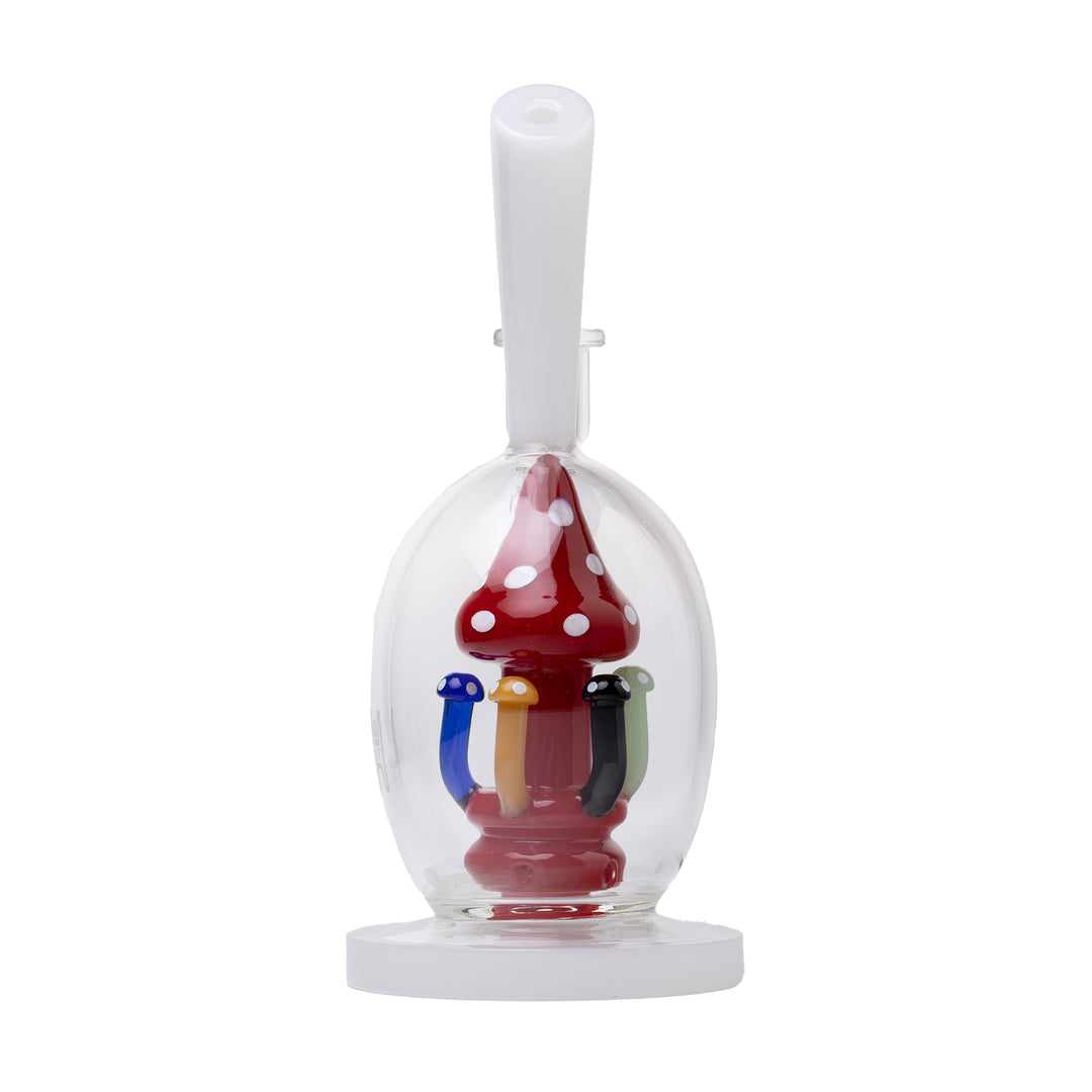 Human Grade Mushroom Globe Dab Rig (Red)