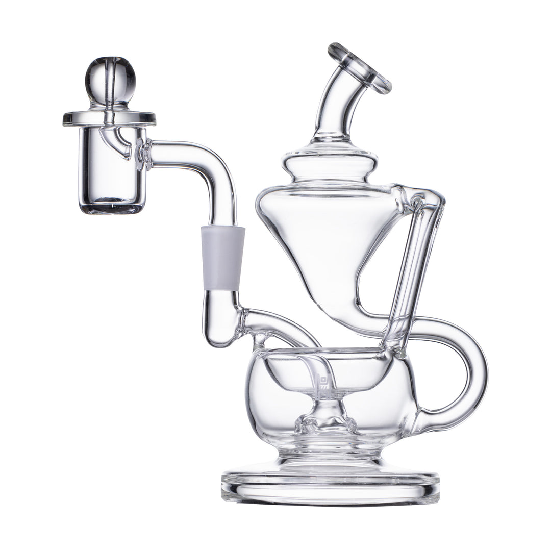 Human Grade 5" Recycler Dab Rig (Clear)