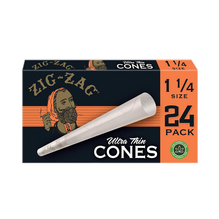 Zig-Zag Ultra Thin Cones - 1 1/4 (24-Pack)